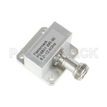 WR-90 Square Cover Flange to N Female Waveguide to Coax Adapter Operating From 8.2 GHz to 12.4 GHz, X Band