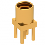 MMCX / Straight Jack Receptacle for PCB Solder Legs