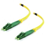 FO Patch Lead, LCA-LCA Connector, OS2, Duplex, LSZH Yellow, 1M