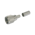 Mini-UHF Male Straight Plug connector by Times for the LMR-200 cable series