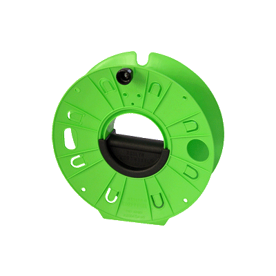 Cordwheel® - Green, Black spool with Black centre handle