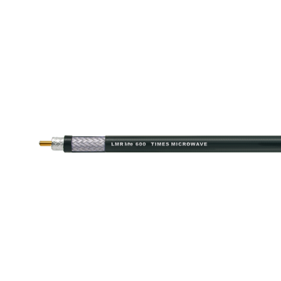 LMR® lite-600, Flexible Low Loss Cable, with Aluminum Braid, Black PE Jacket