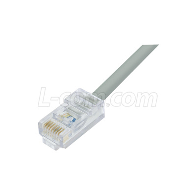 Cat5E RJ11 2-Pair Voice and Data Patch Cable – Color Grey